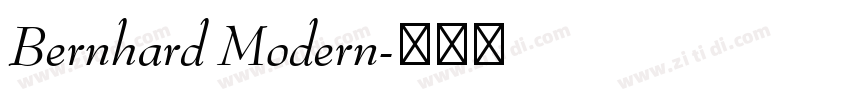 Bernhard Modern字体转换